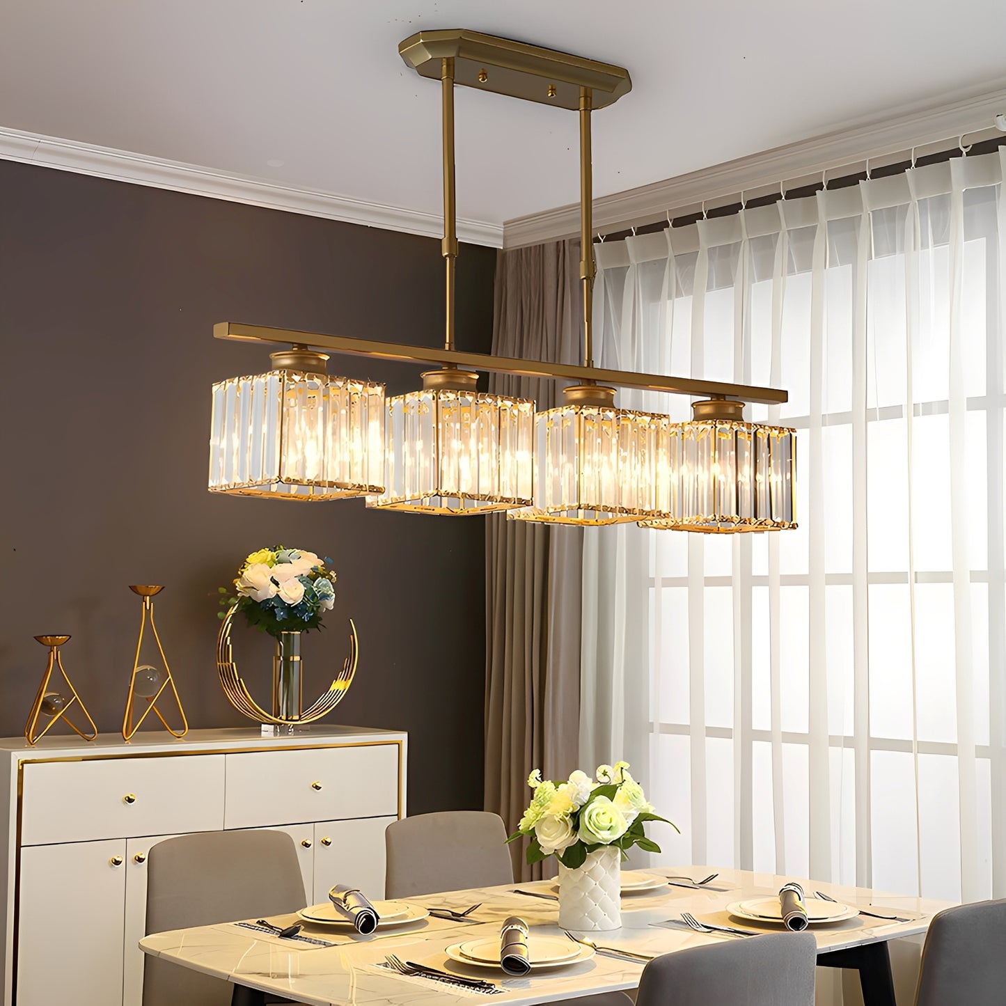 Airin – Designer-Kristall-Pendelleuchte