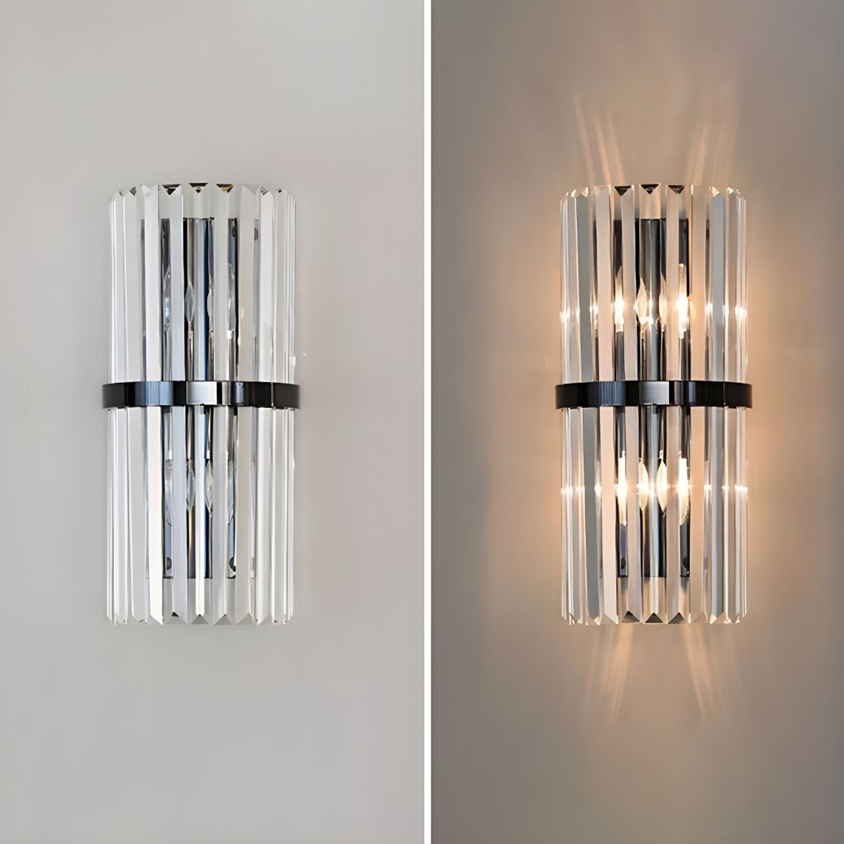Rafael – Zeitgenössische Edelstahl-Wandlampe