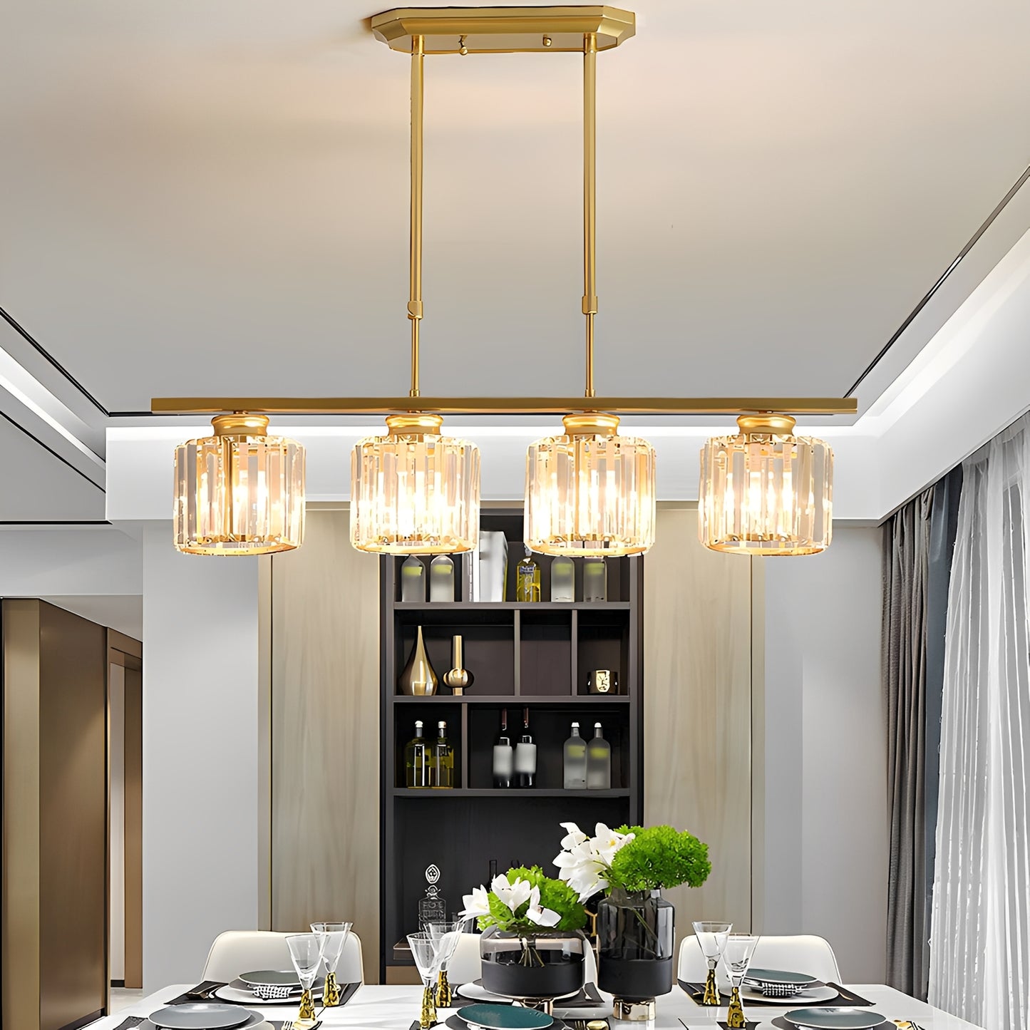 Airin – Designer-Kristall-Pendelleuchte