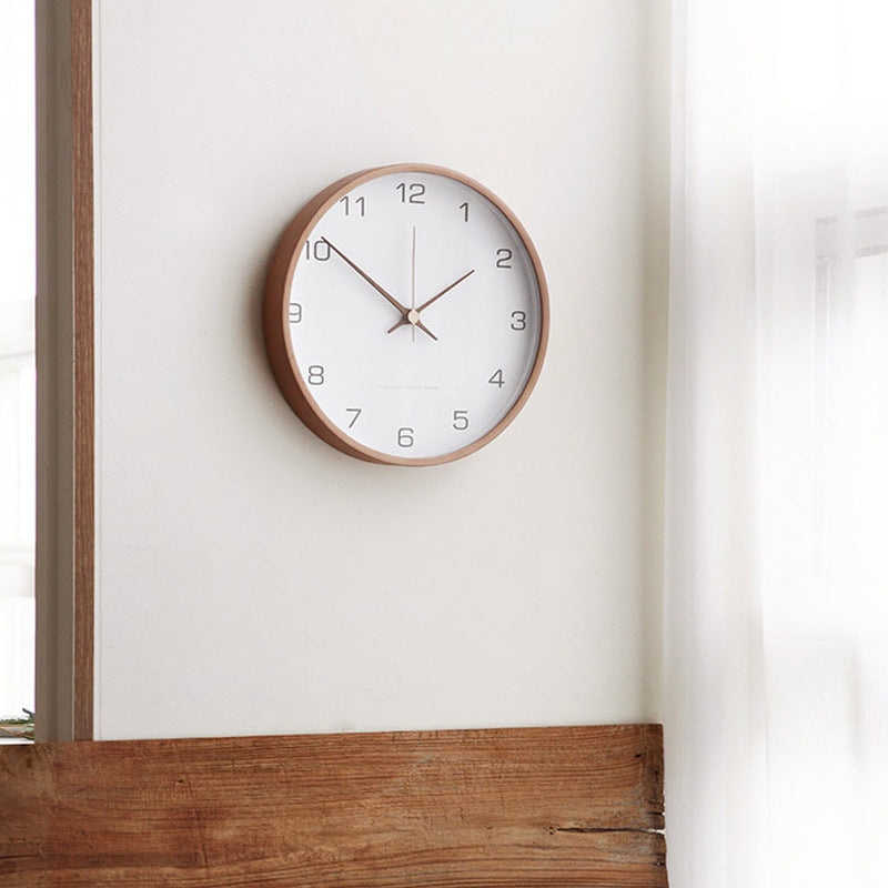Auron – Minimalistische Holzwanduhr mit Quarzwerk und stilvollem Design
