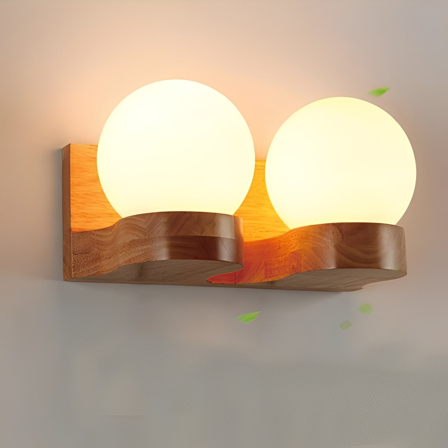 Alvaro – Edle Holz-Wandlampe