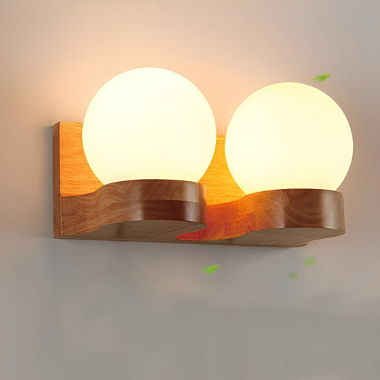 Alvaro – Edle Holz-Wandlampe