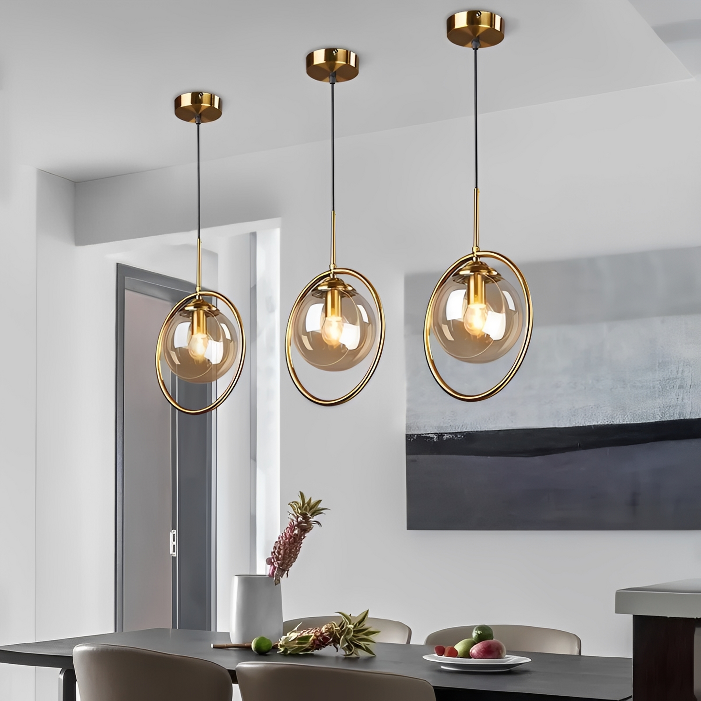 Elvara – Glas-Pendelleuchte mit Einzellicht