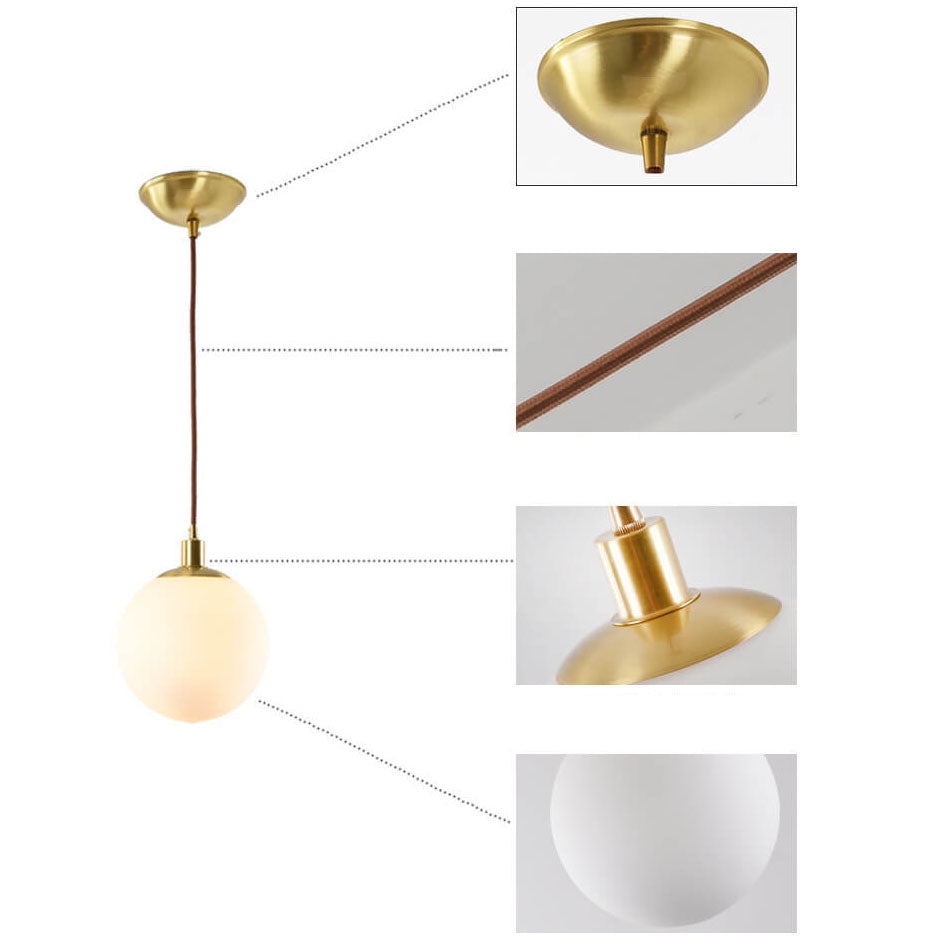 Toshi – Nordischer Glas-Kronleuchter in Kugelform