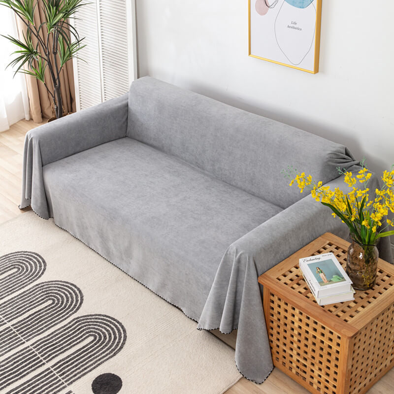 Mira – Solide Cord-Ledersofa Schutzdecke