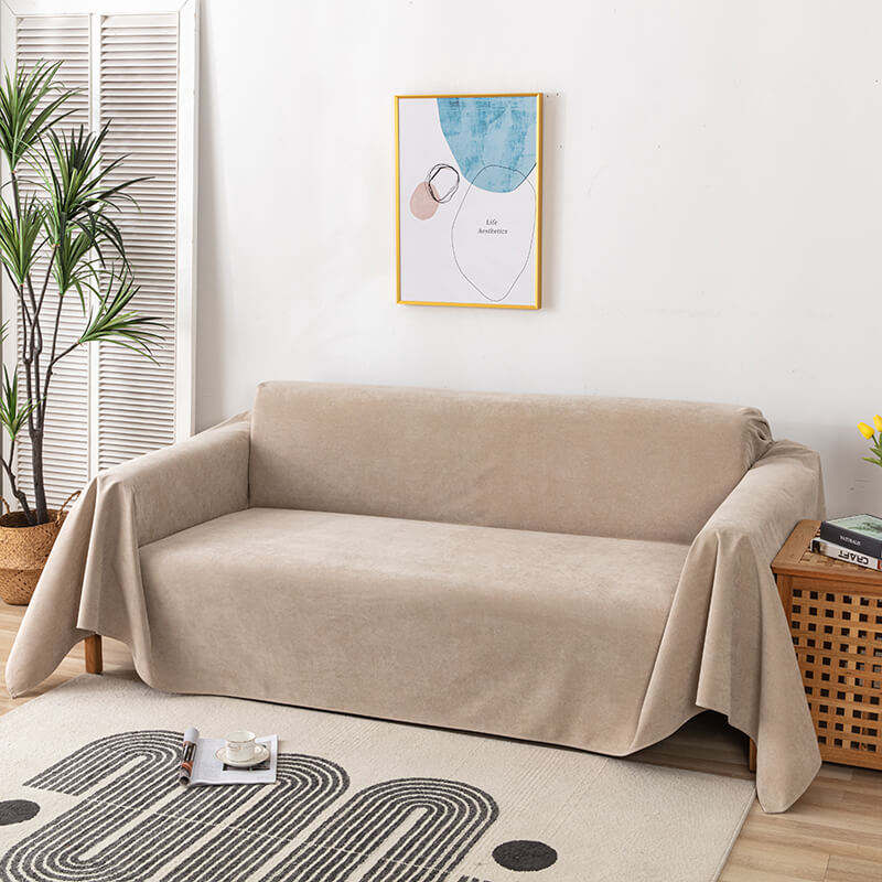 Mira – Solide Cord-Ledersofa Schutzdecke