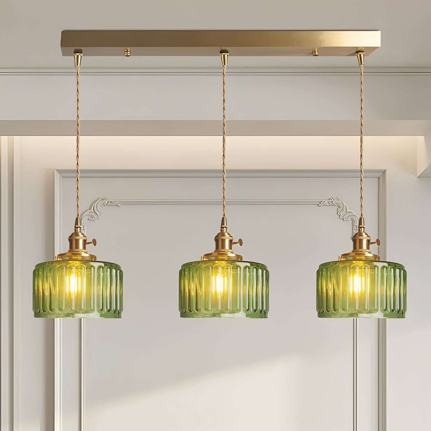 Miriam – Kreativer Brass-Glas Kronleuchter