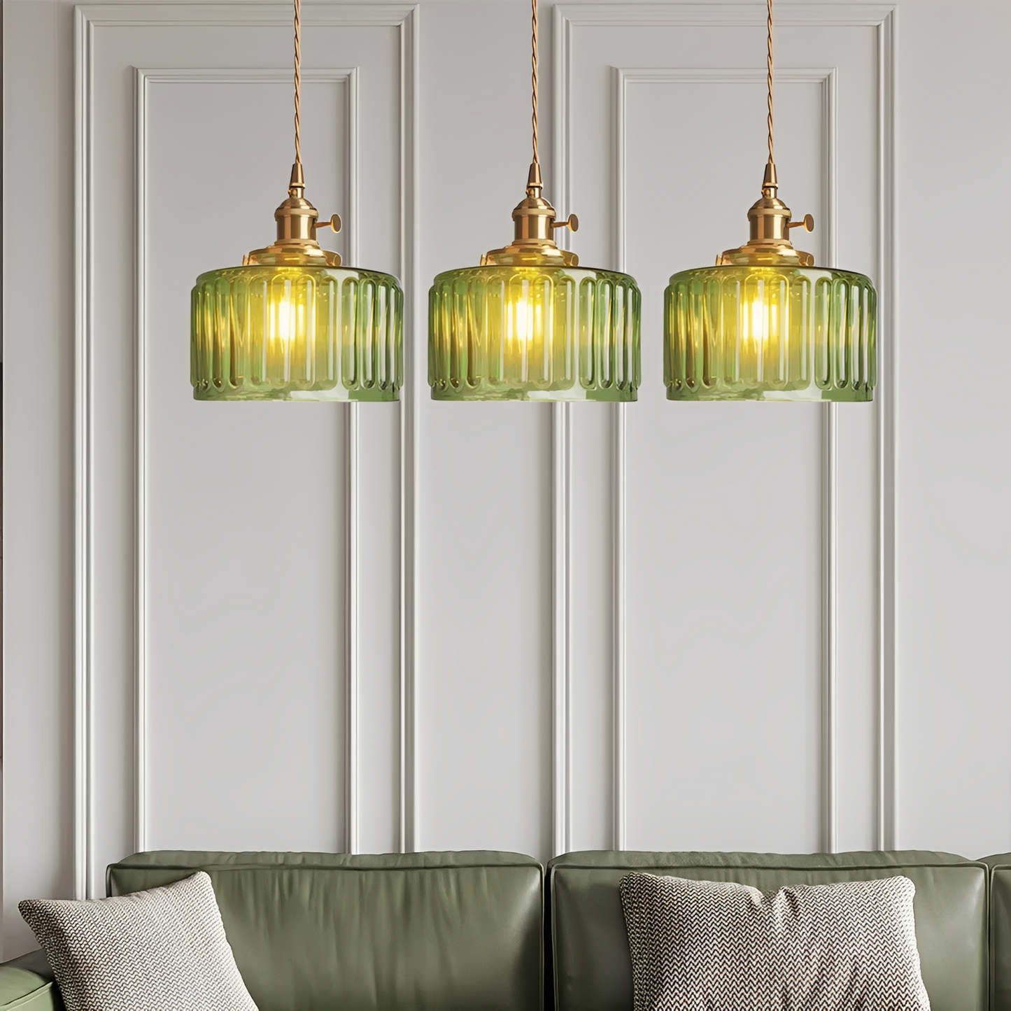 Miriam – Kreativer Brass-Glas Kronleuchter