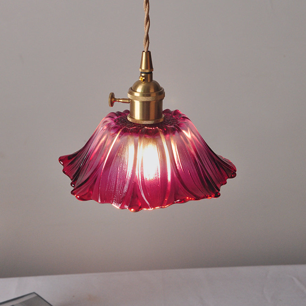 Karo – Vintage Retro Glas-Pendelleuchte