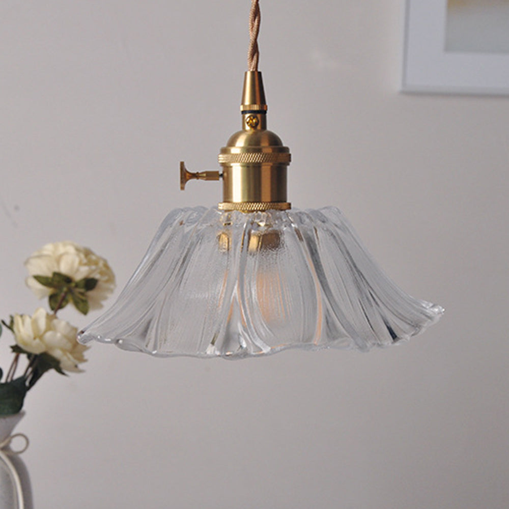 Karo – Vintage Retro Glas-Pendelleuchte