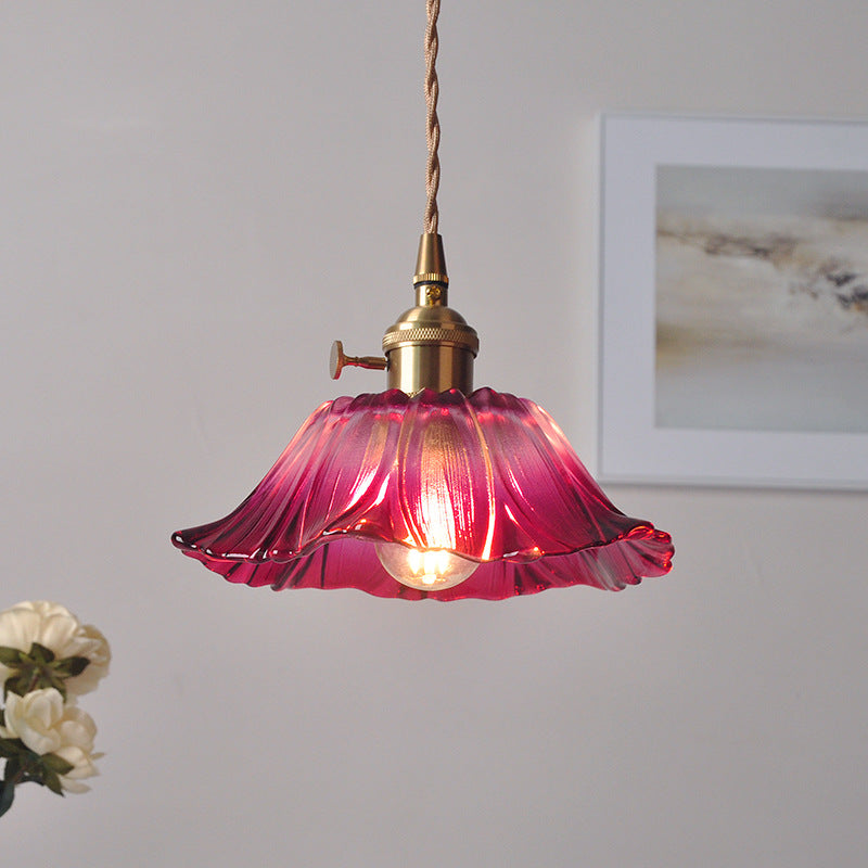 Karo – Vintage Retro Glas-Pendelleuchte