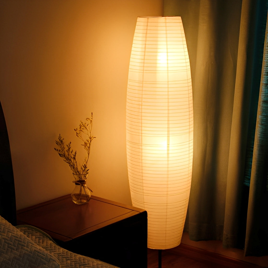 Elina – Nordische Reispapier-Stehlampe