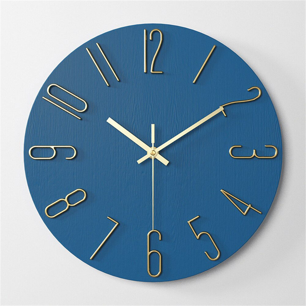 Rustom – 12-Zoll Wanduhr für Wohnzimmer