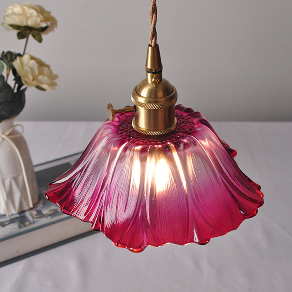 Karo – Vintage Retro Glas-Pendelleuchte
