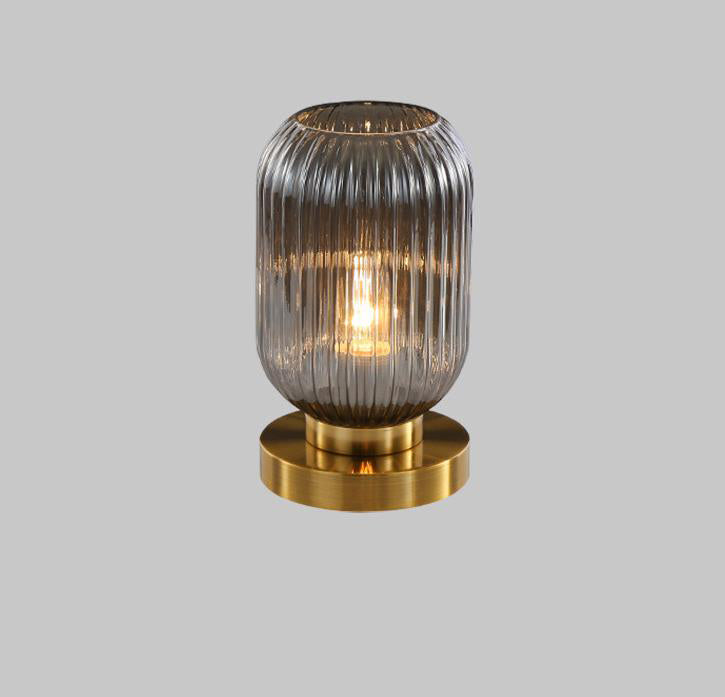 Nerida – Nordische Glas-Oval Tischlampe