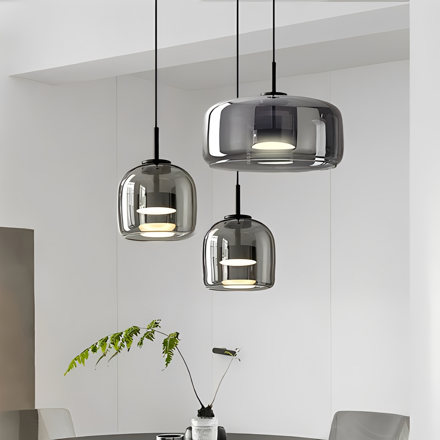 Renzo – Italienische Kupfer-Glas-Pendelleuchte