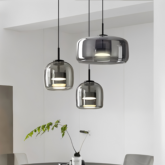 Renzo – Italienische Kupfer-Glas-Pendelleuchte