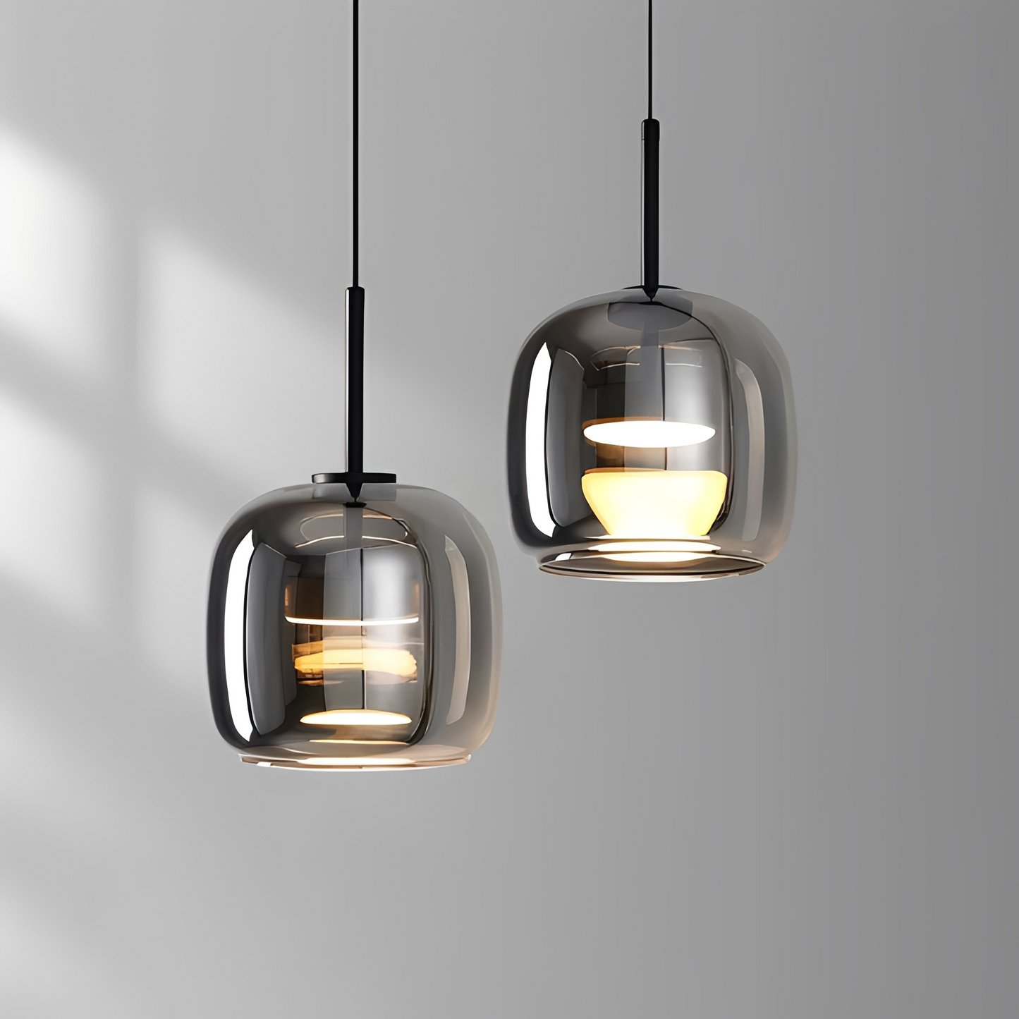 Renzo – Italienische Kupfer-Glas-Pendelleuchte