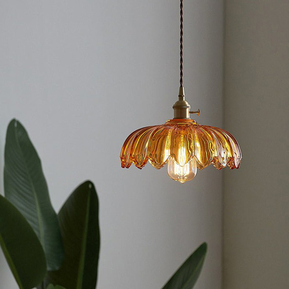 Florine – Vintage Hängeleuchte aus Glas