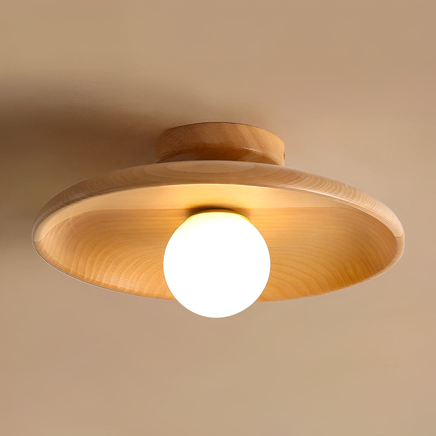 Miyu – Japanische Deckenlampe aus Holz