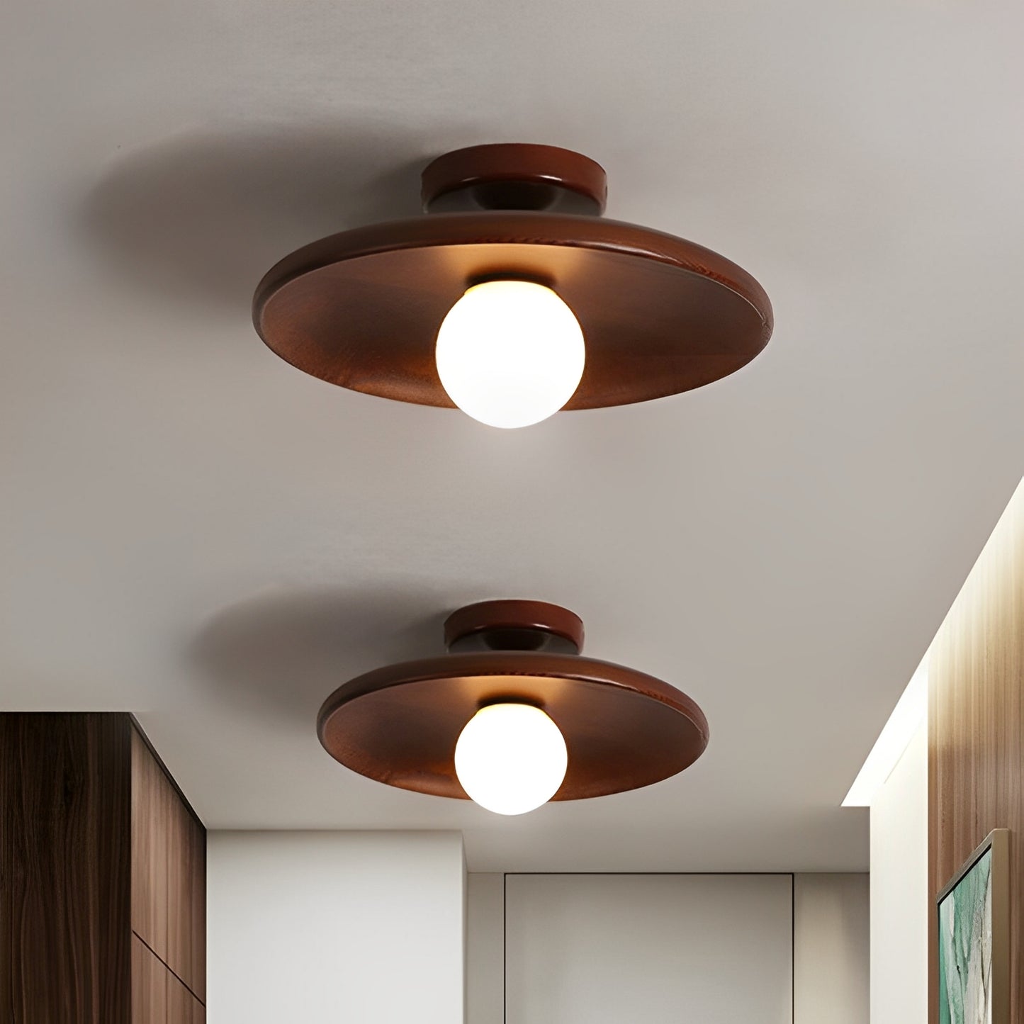 Miyu – Japanische Deckenlampe aus Holz
