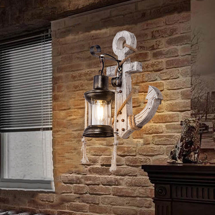 Dorian – Industrielle Retro-Wandleuchte im Anker-Design