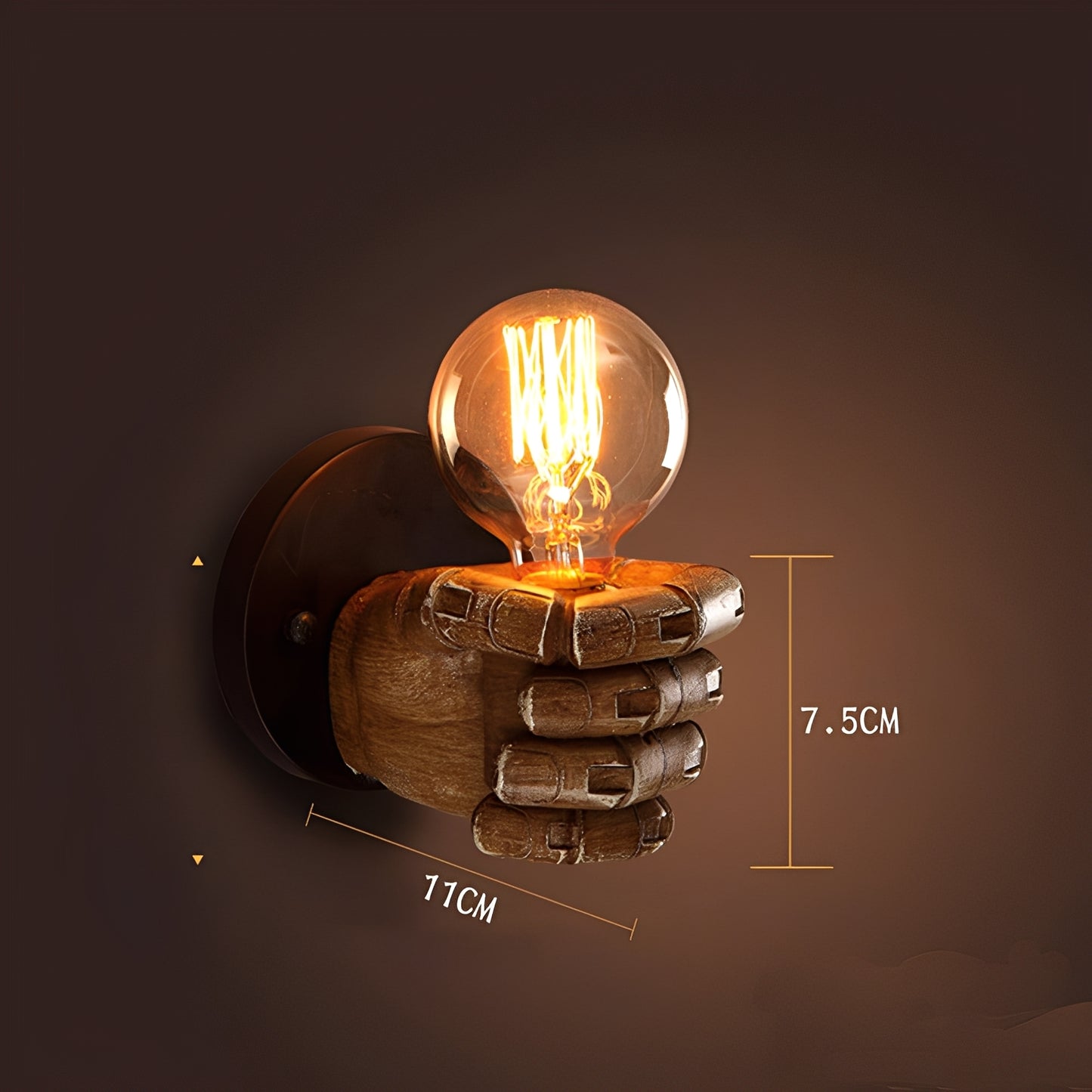 Magnus – Retro Handmodell Wandlampe