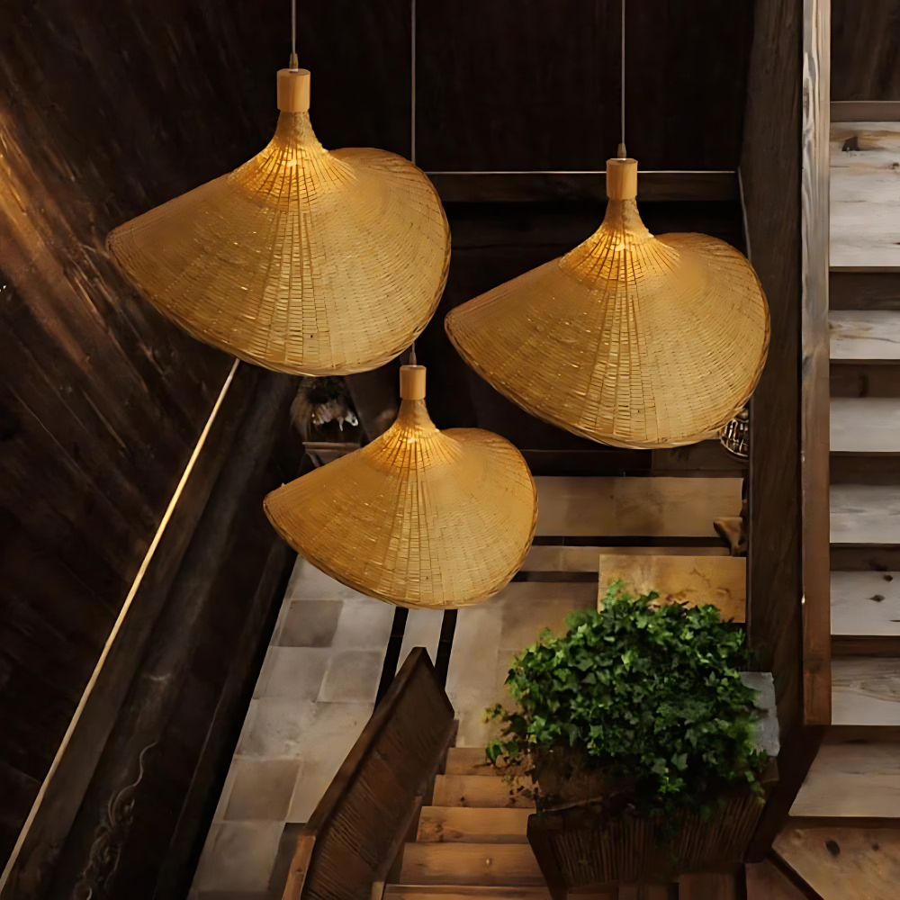 Bambusa – Rattan-Bambus Pendelleuchte