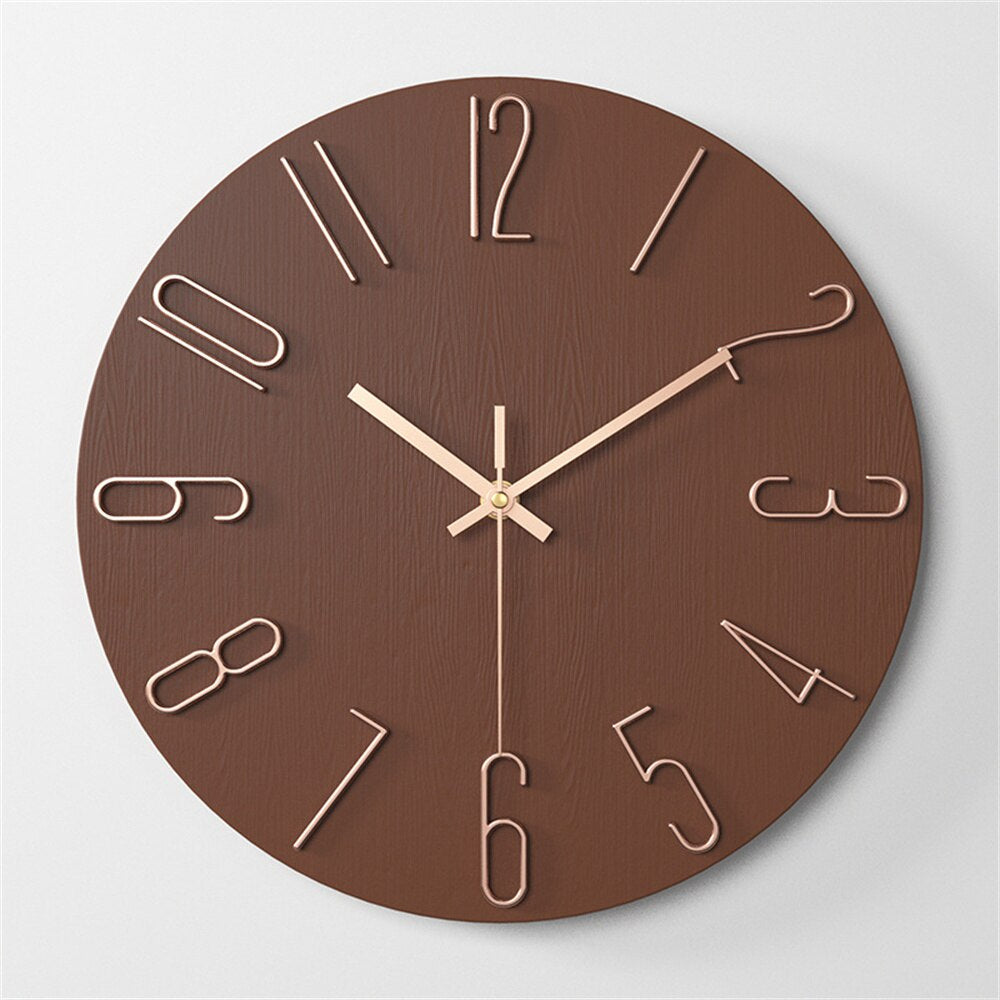 Rustom – 12-Zoll Wanduhr für Wohnzimmer