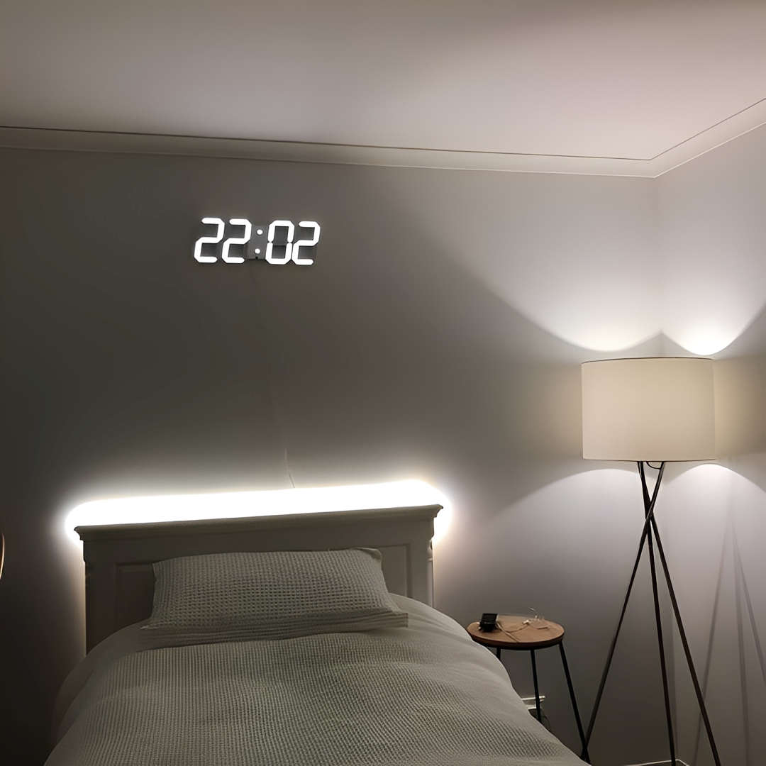 Lumino – Leuchtende LED Design-Wanduhr