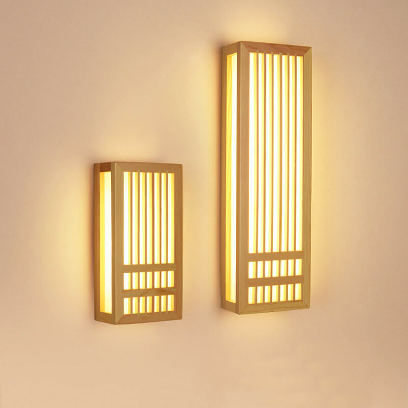 Hana – Schlichte Wandleuchte aus Massivholz