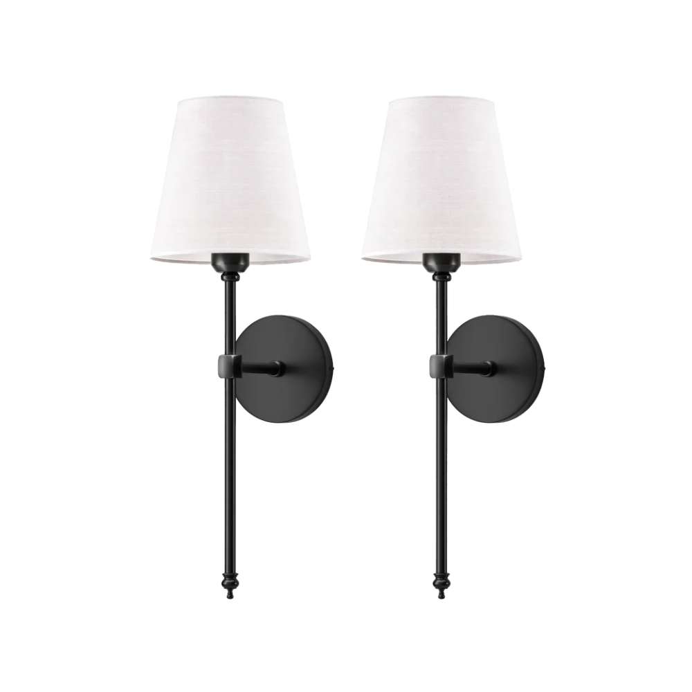 Noria – Elegante Kupfer-Stoffschirm Wandleuchte
