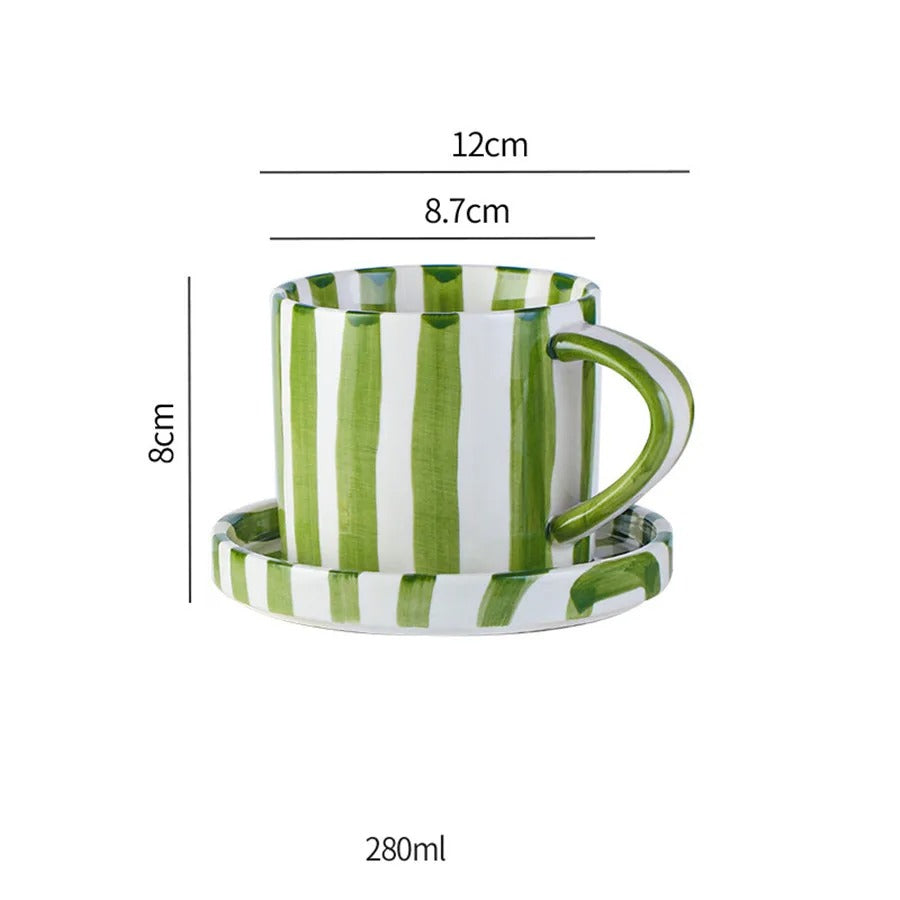 Elena – Vintage Keramik Kaffee-Tasse