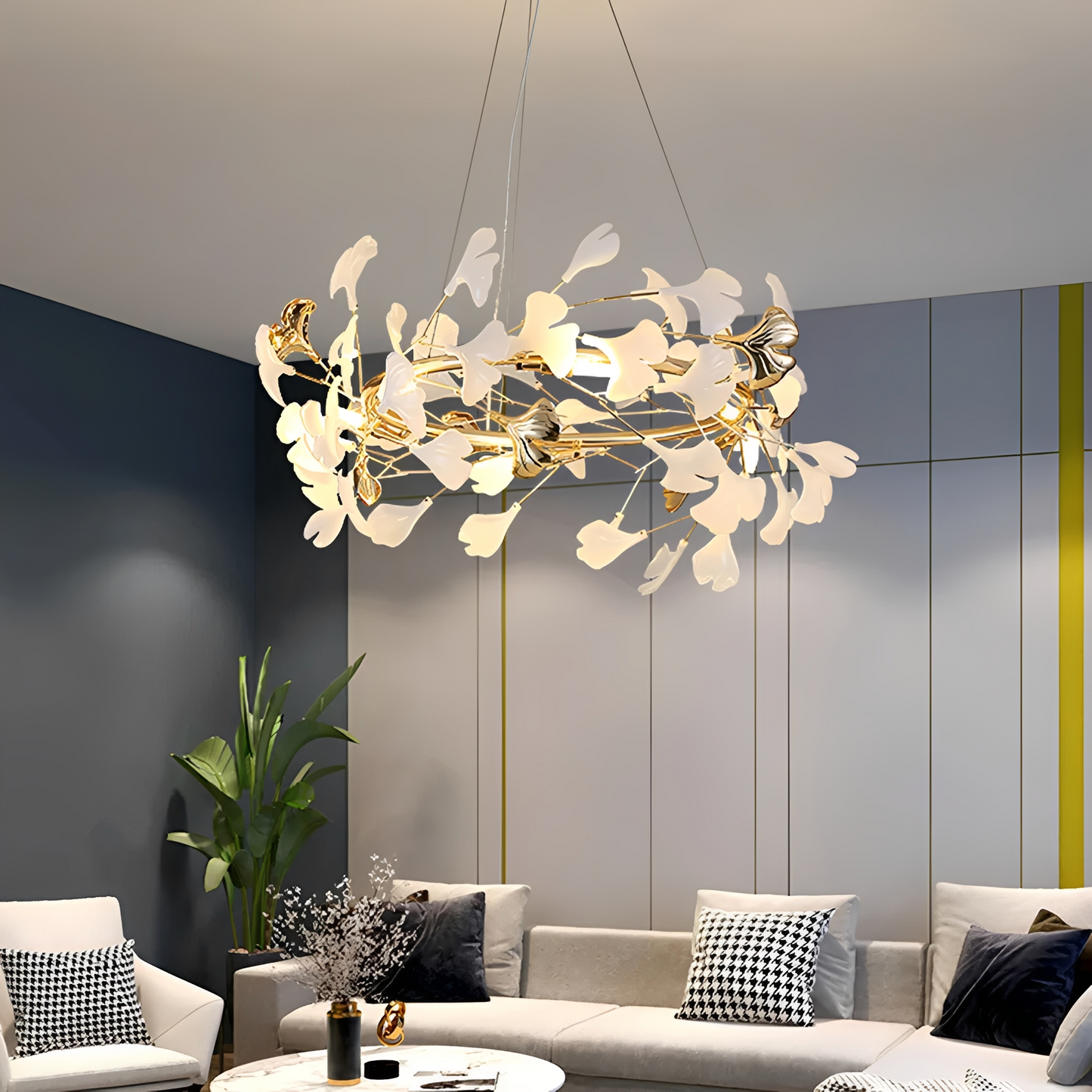 Ginkgoa – Künstlerische Hängeleuchte