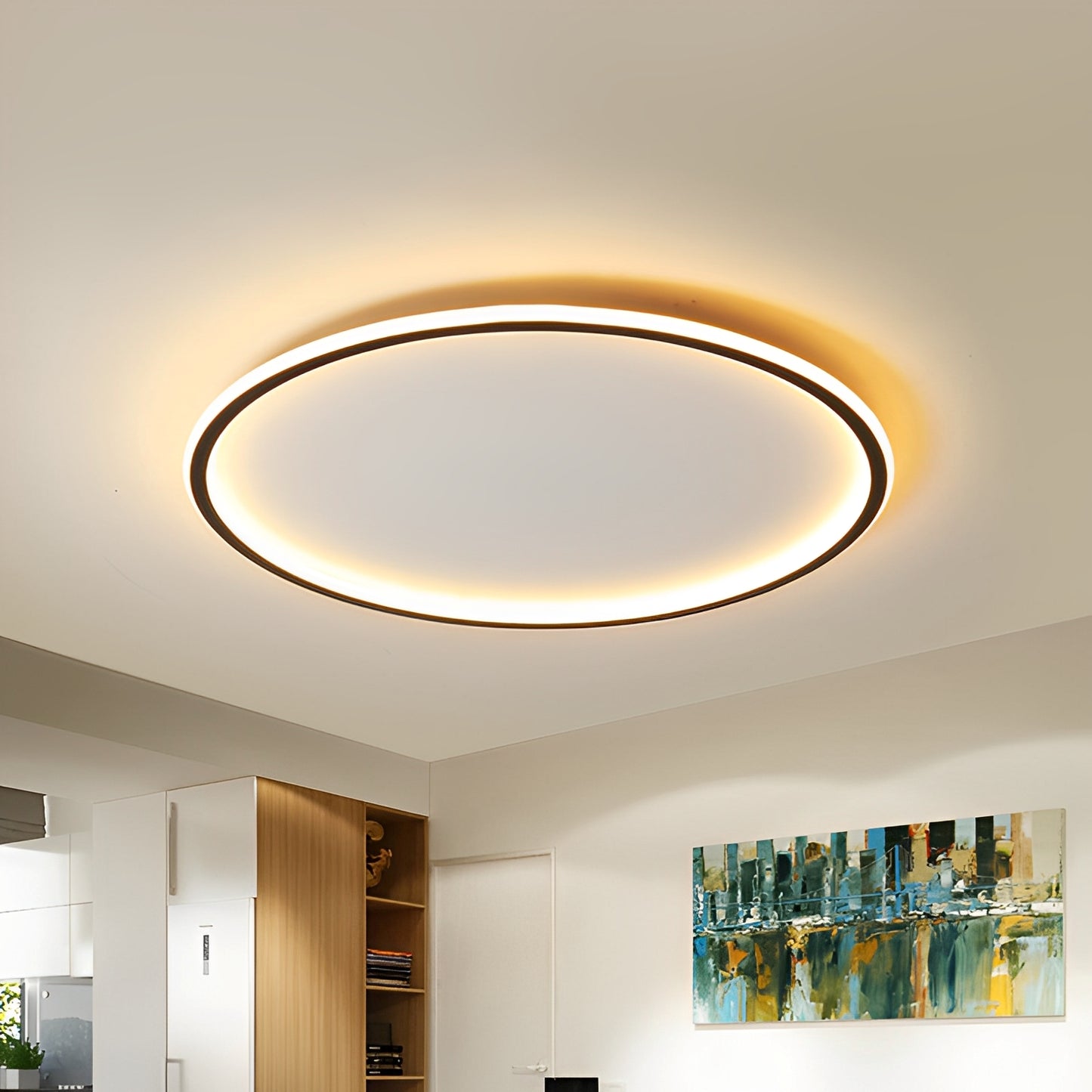 Aurika – Runde LED-Deckenleuchte im Nordic-Stil
