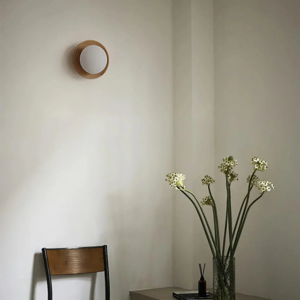 Miley – Nordic Tangyuan Holz-Wandlampe
