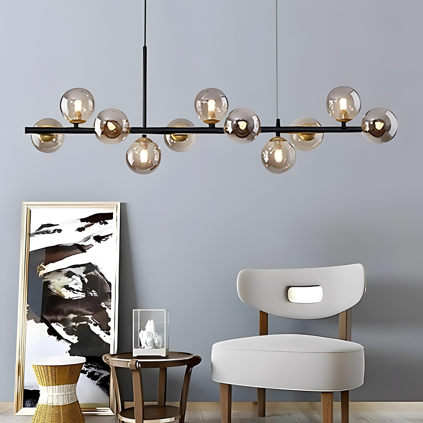 Luca – Minimalistische Glas Magic Bean Pendelleuchte