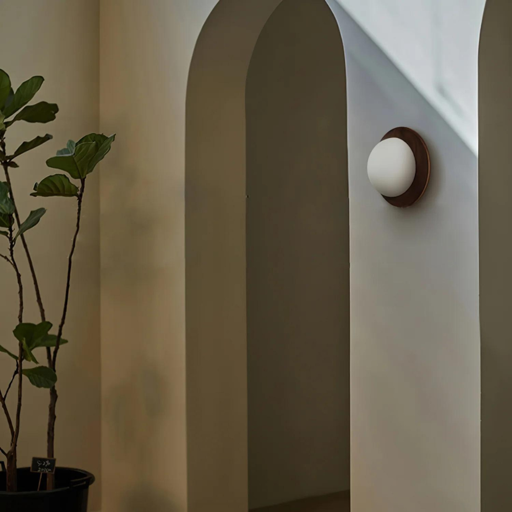 Miley – Nordic Tangyuan Holz-Wandlampe