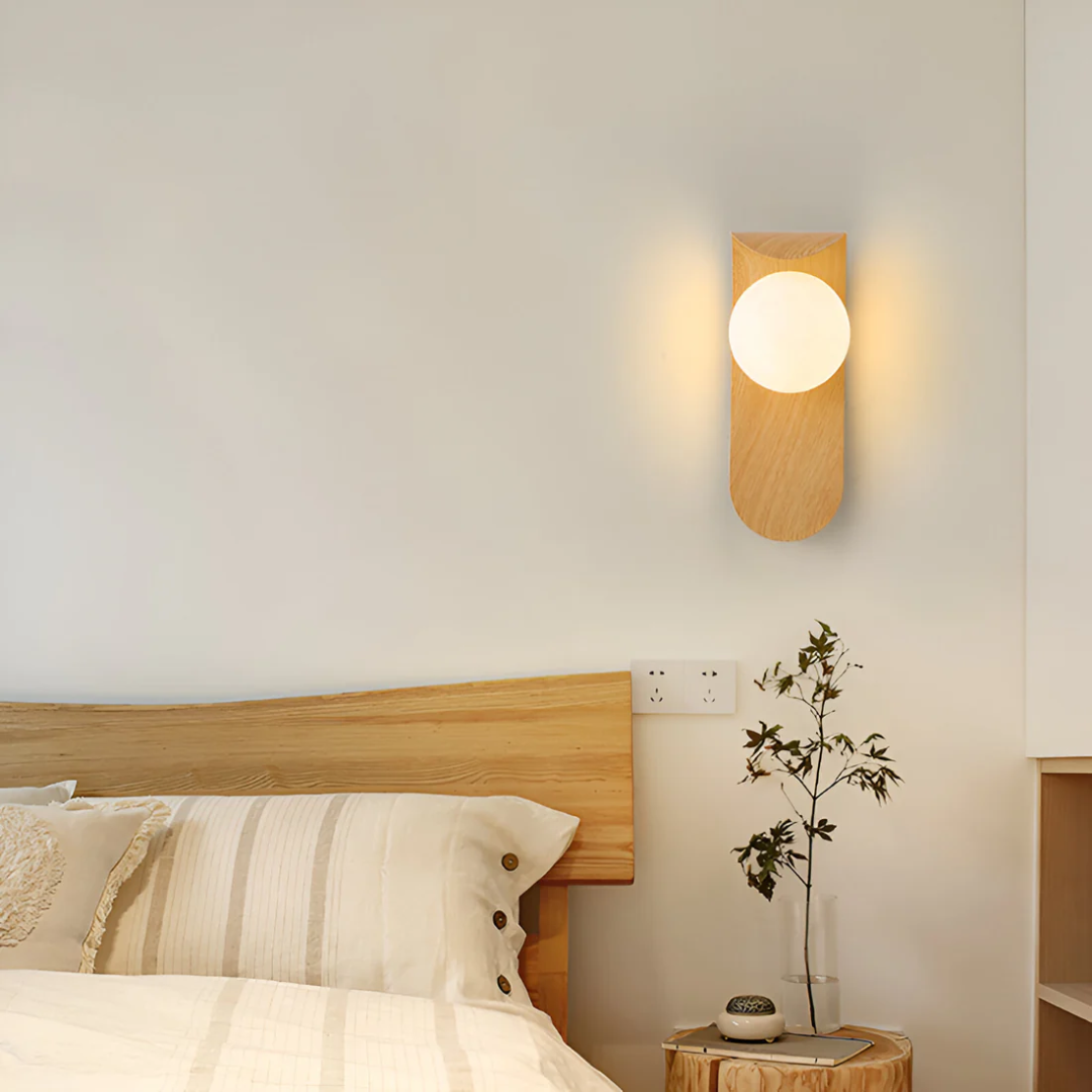 Akira – Japanische Holz-Wandleuchte