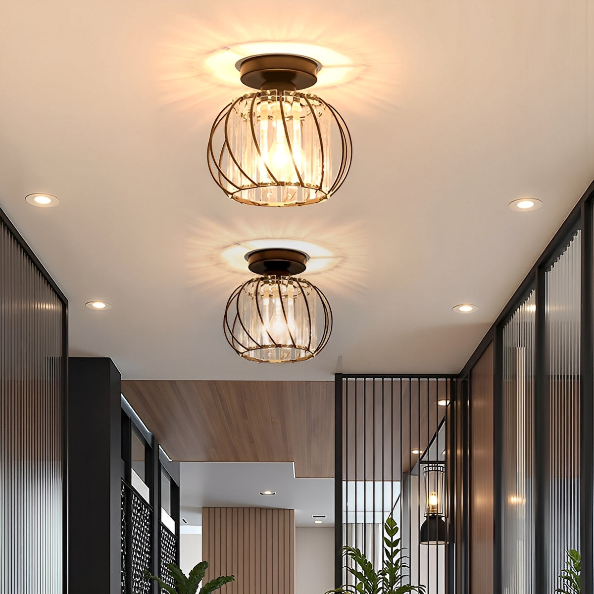 Kaela – Moderne Glas-Deckenleuchte