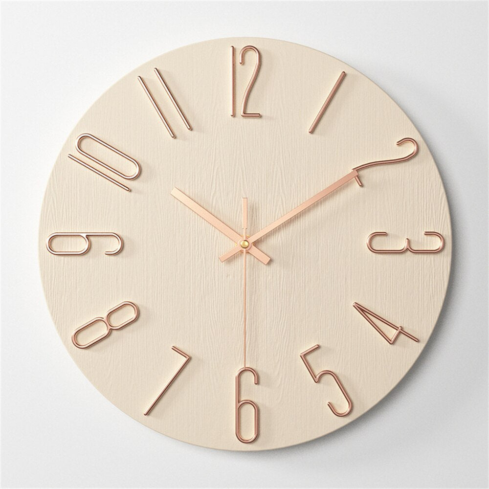 Rustom – 12-Zoll Wanduhr für Wohnzimmer