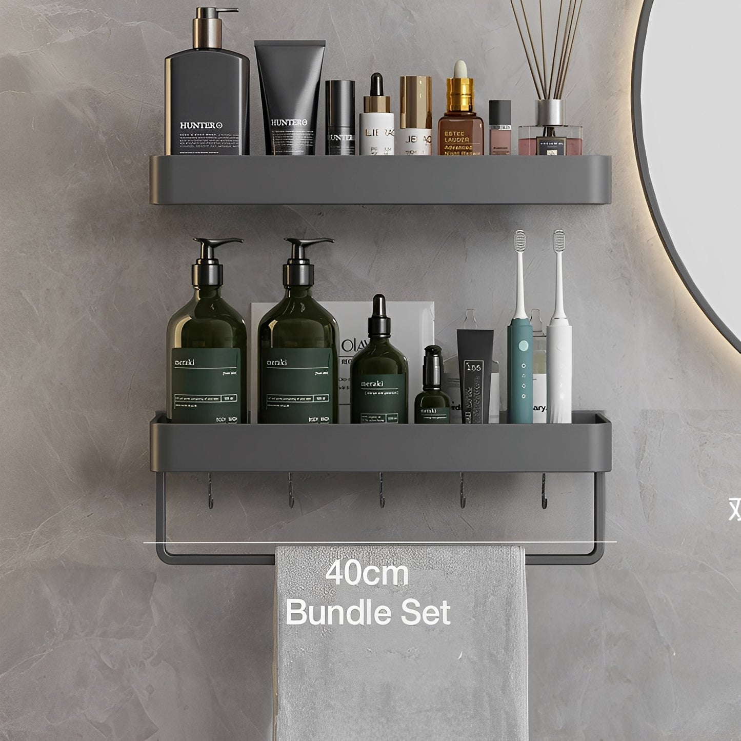 AeroShelf – Bohrfreies Badezimmer-Wandregal