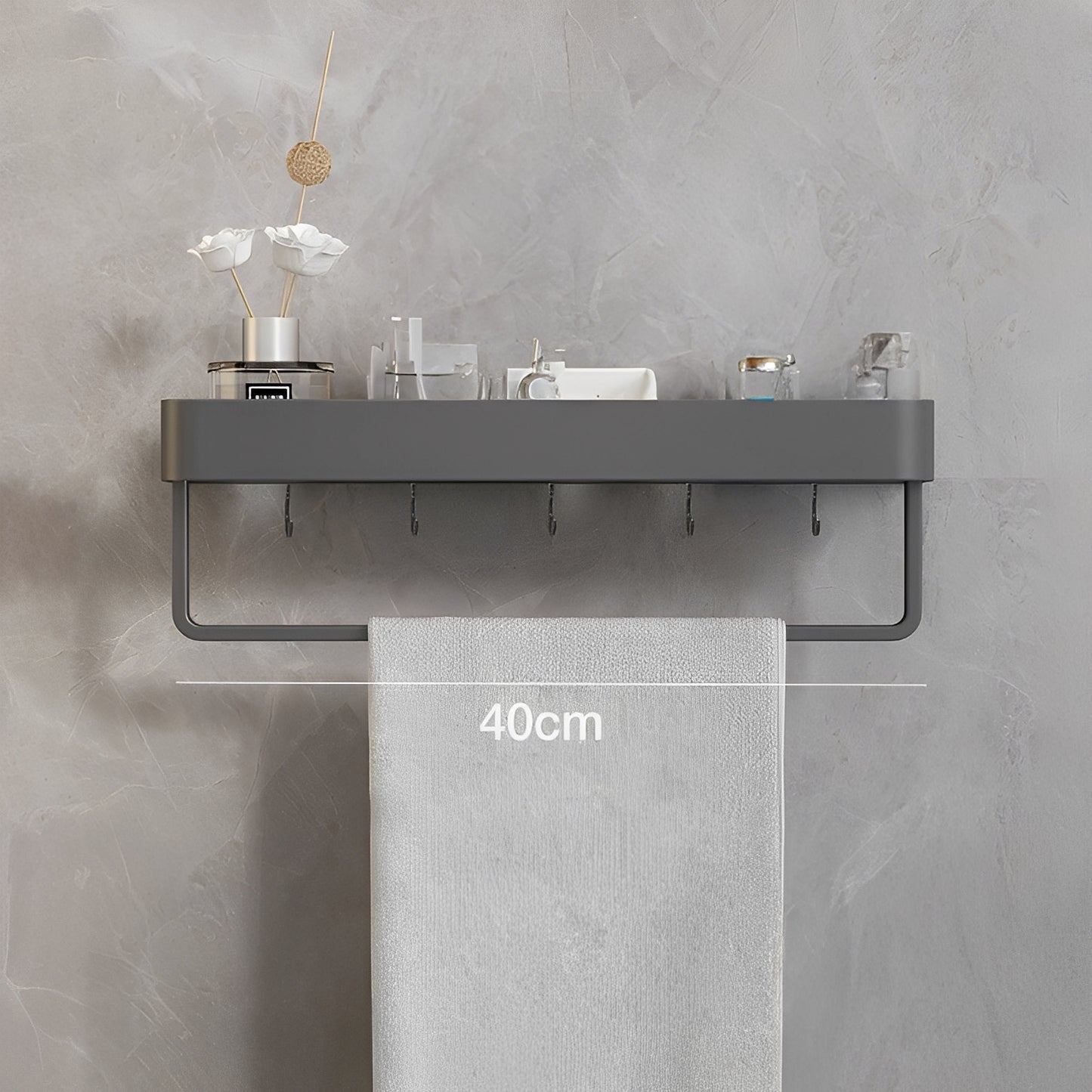 AeroShelf – Bohrfreies Badezimmer-Wandregal