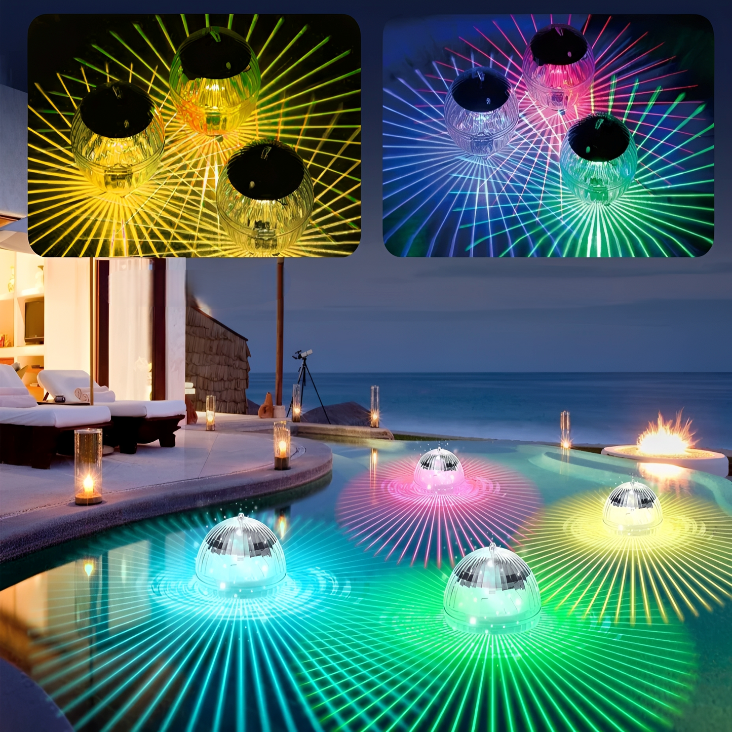 Yara – Schwimmende Solar-Poollichter