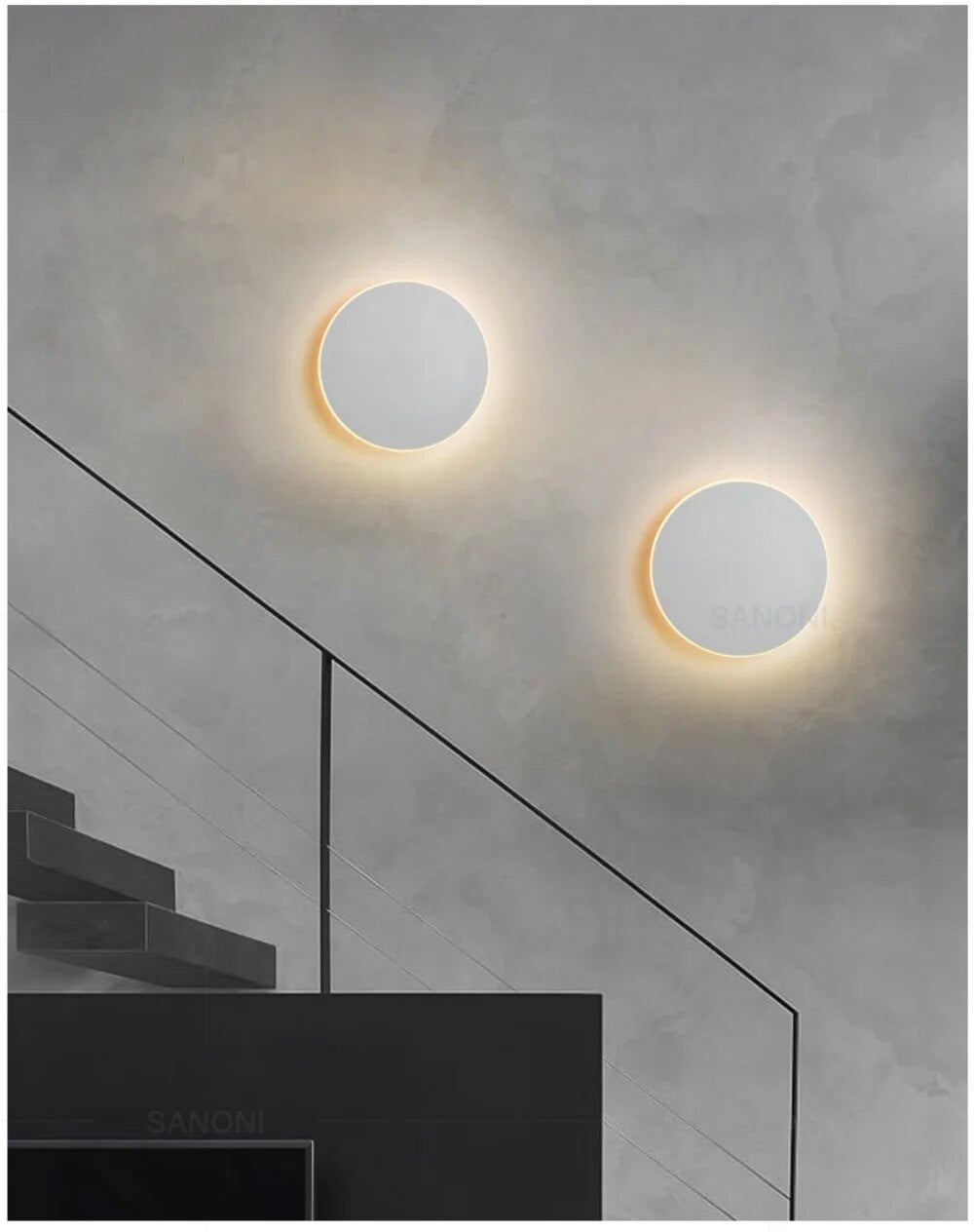 Zeitlose LED-Wandlampe – Runde Designleuchte für Flur, Schlafzimmer oder Wohnzimmer