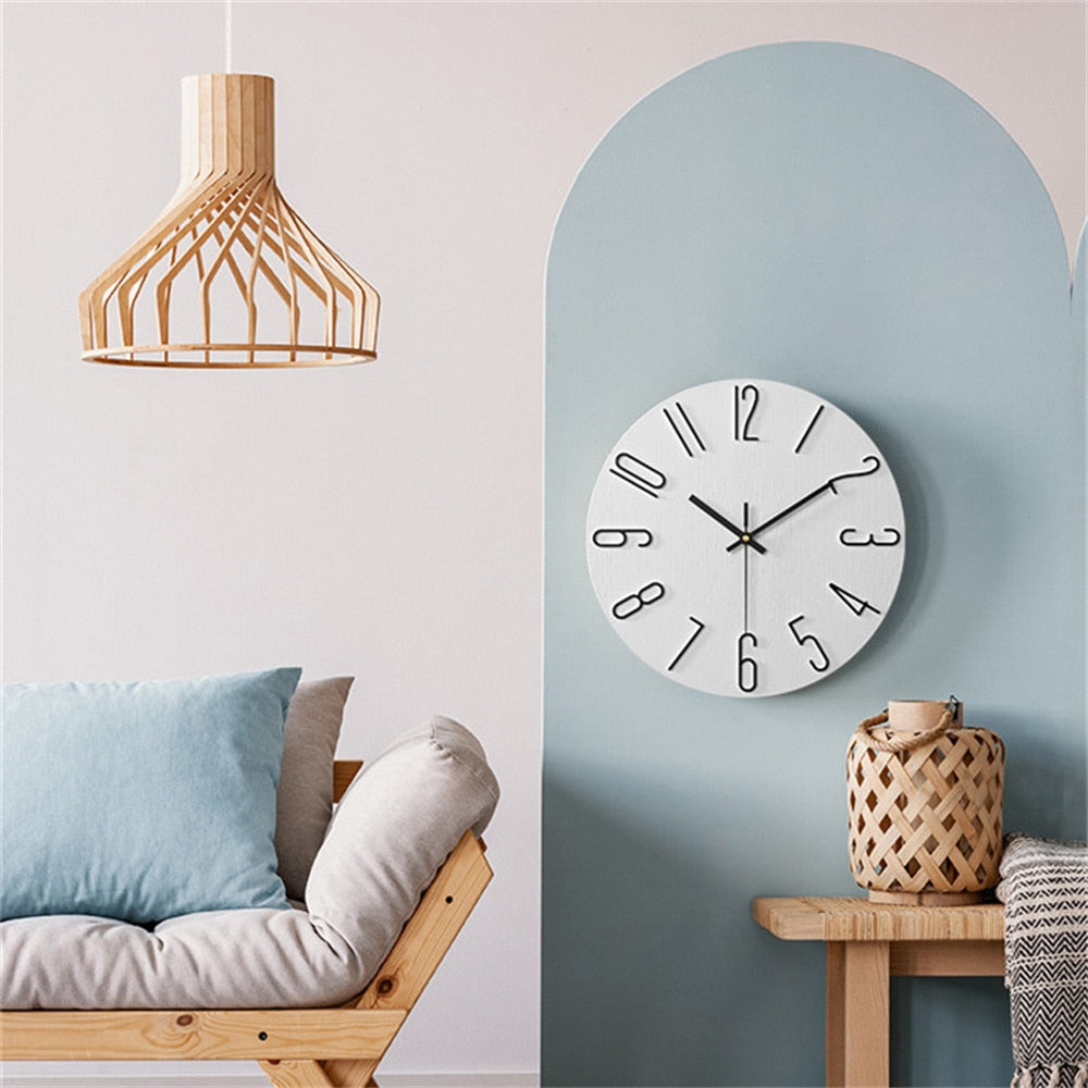 Rustom – 12-Zoll Wanduhr für Wohnzimmer