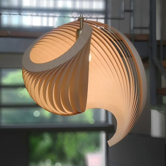 Mira – Kreative Pendelleuchte aus Holz