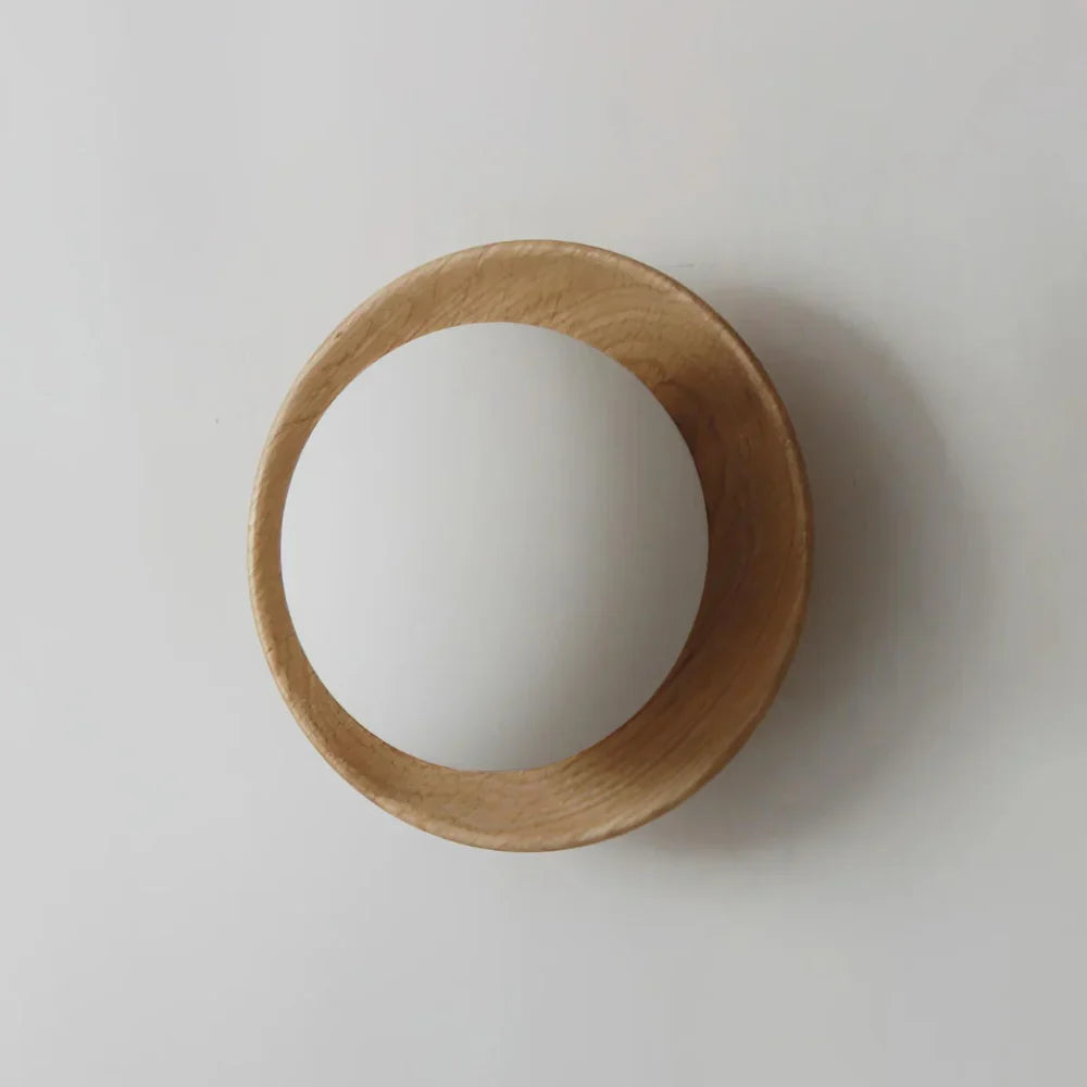 Miley – Nordic Tangyuan Holz-Wandlampe