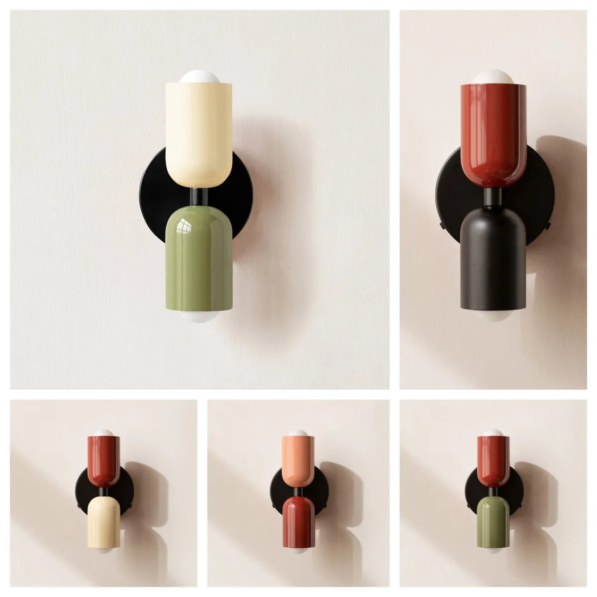 Maki – Moderne Doppelkopf-Wandleuchte