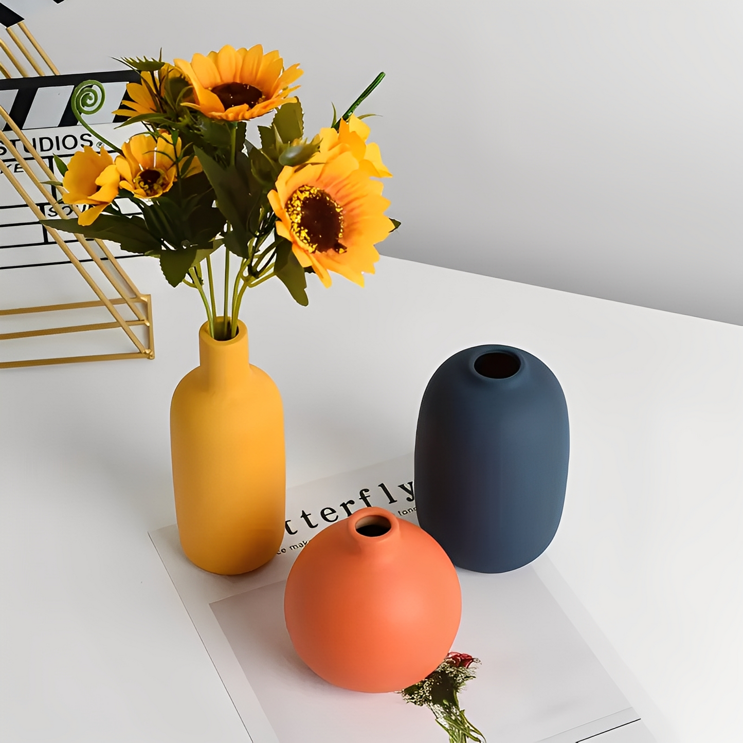 Clara – Nordic Stil Weiße Keramikvase